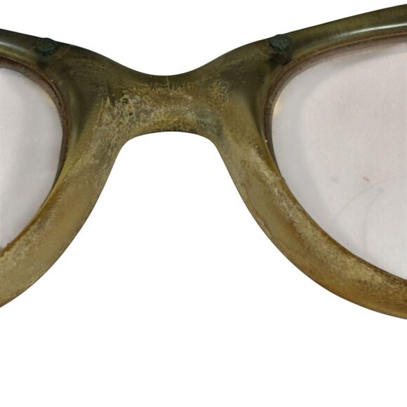 American Optical VTG 60’s Aluminum Frame Floral Cats Eye Glasses 5 1/4 - Picture 10 of 16